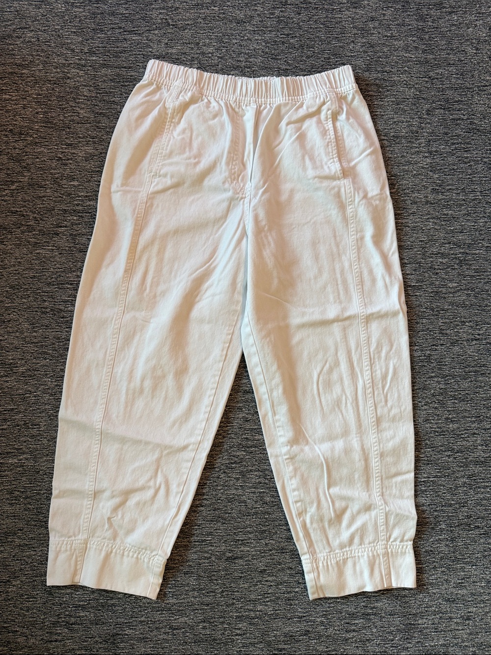 Zara White Barrel Pants